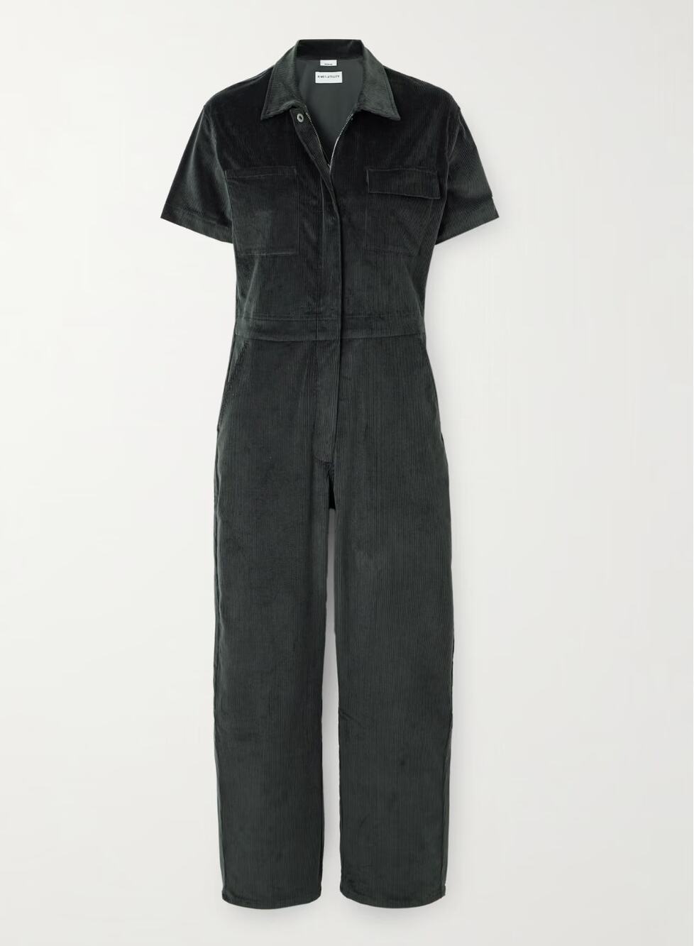 RIVET UTILITY NWT WORKER SHORT SLEEVE Knit Corduroy Jumpsuit // XS
